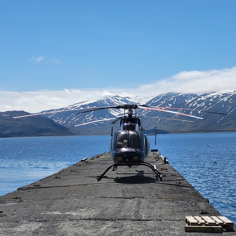 Helicopters Flatey Island Iceland luxury tourism