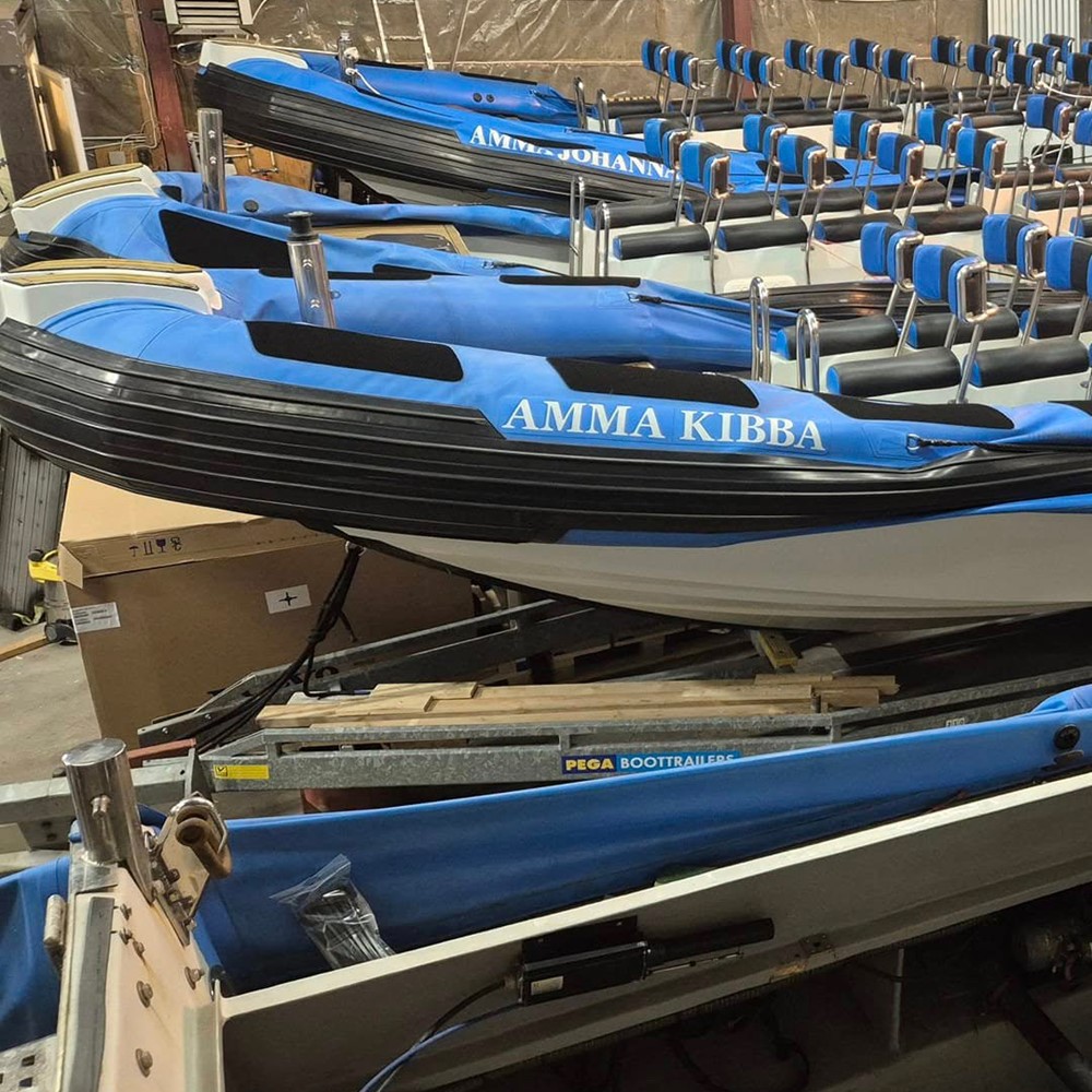 Whale watching RIB speedboat Amma Kibba gets new eco-friendly engine