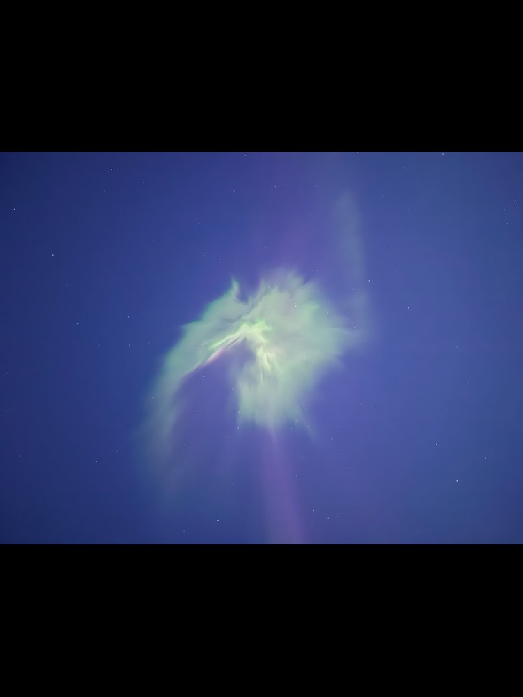 Green Purple Northern Lights Iceland