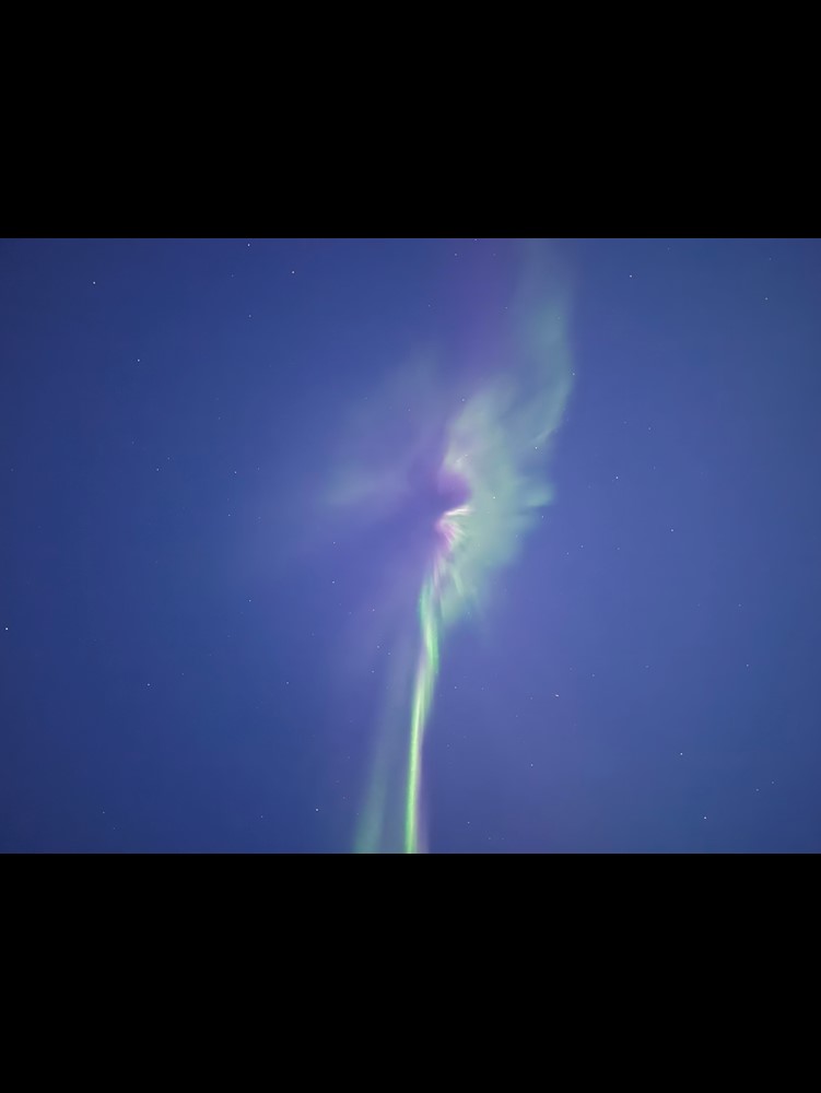 Green Purple Northern Lights Iceland