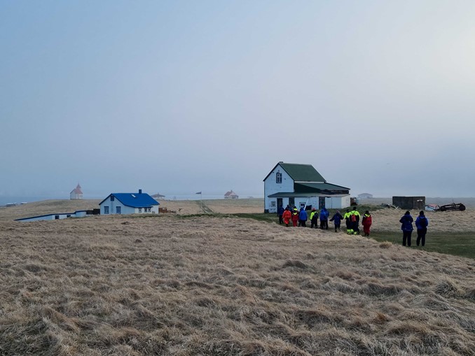 training tour on Flatey Island