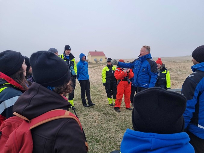 training tour on Flatey Island