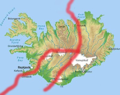 Continental plate crack