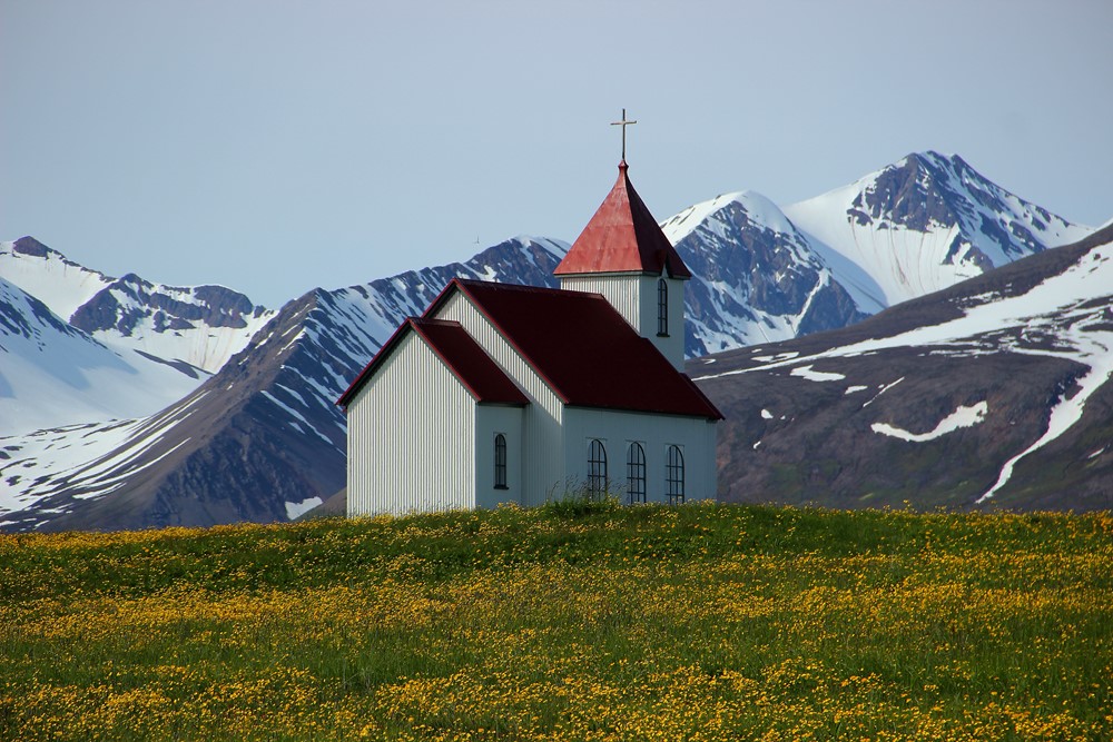 Flatey Island church