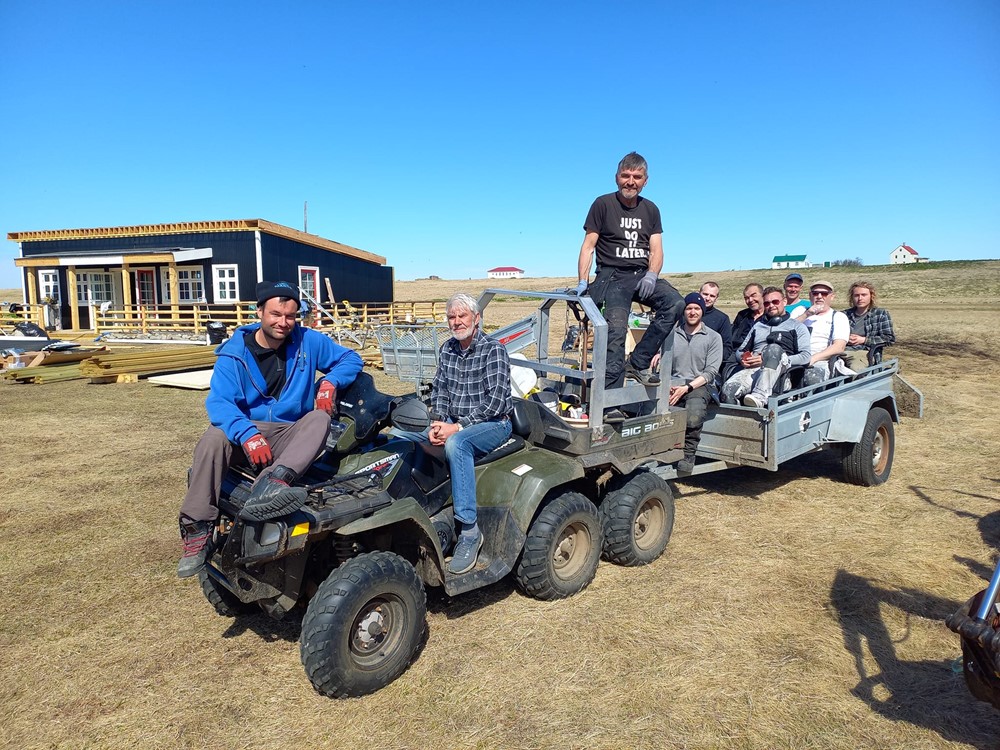 The people behind the construction of the new settlement in Flatey